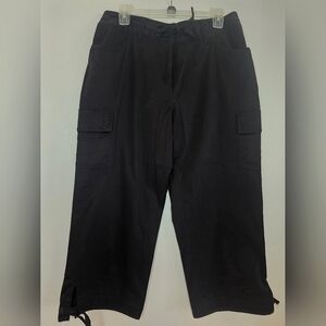 Bamboo Traders, Black  Size 12 Capri Pants, NWT!